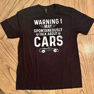 Men’s‎ Black Graphic T-Shirt - Talk About Cars